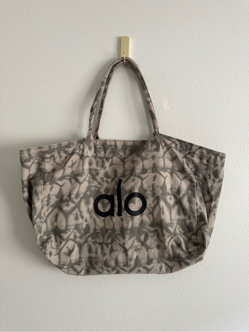 Alo yoga large canvas tote bag